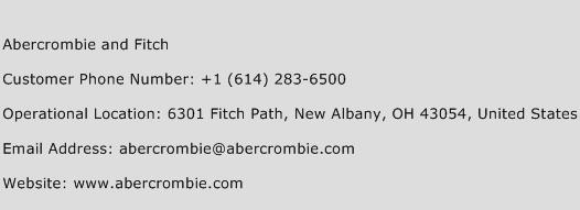 Abercrombie And Fitch Phone Number Customer Service