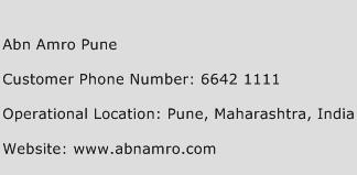 Abn Amro Pune Phone Number Customer Service