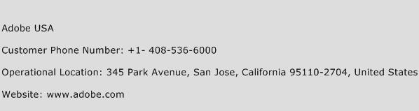 Adobe USA Phone Number Customer Service