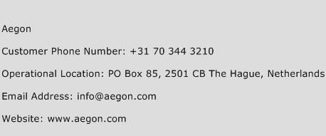 Aegon Phone Number Customer Service