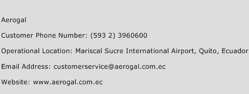 Aerogal Phone Number Customer Service