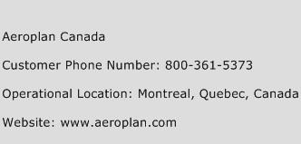 Aeroplan Canada Phone Number Customer Service