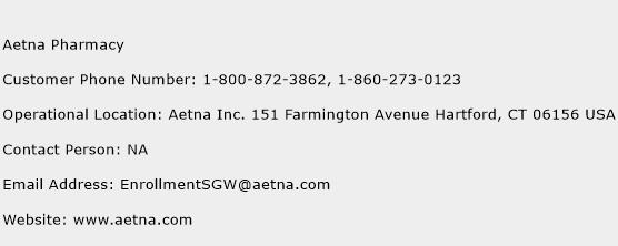 Aetna Pharmacy Phone Number Customer Service