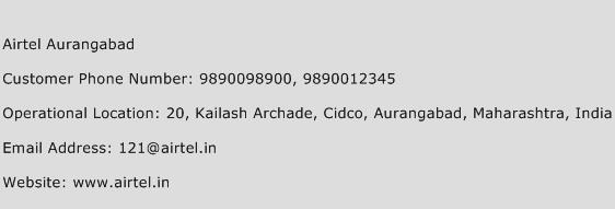 Airtel Aurangabad Phone Number Customer Service