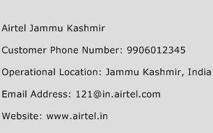 Airtel Jammu Kashmir Phone Number Customer Service
