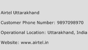Airtel Uttarakhand Phone Number Customer Service
