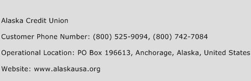 Alaska Credit Union Phone Number Customer Service