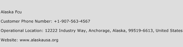 Alaska Fcu Phone Number Customer Service