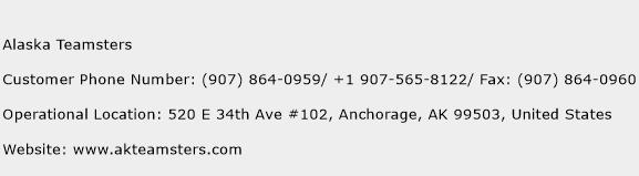 Alaska Teamsters Phone Number Customer Service