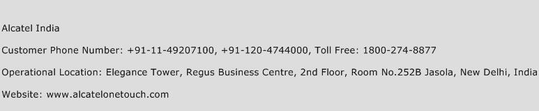 Alcatel India Phone Number Customer Service