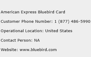 American Express Bluebird Card Phone Number Customer Service