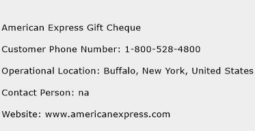 American Express Gift Cheque Phone Number Customer Service