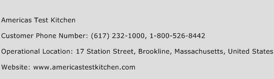 Americas Test Kitchen Phone Number Customer Service