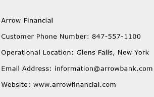 Arrow Financial Phone Number Customer Service