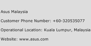 Asus Malaysia Phone Number Customer Service