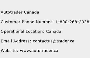 Autotrader Canada Phone Number Customer Service