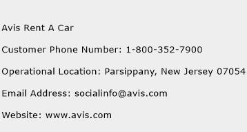 Avis Rent A Car Phone Number Customer Service