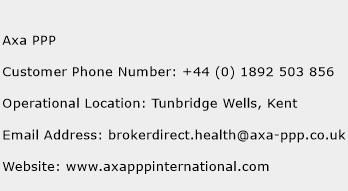 Axa PPP Phone Number Customer Service