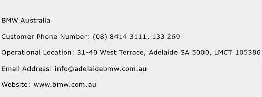 BMW Australia Phone Number Customer Service
