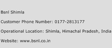 BSNL Shimla Phone Number Customer Service