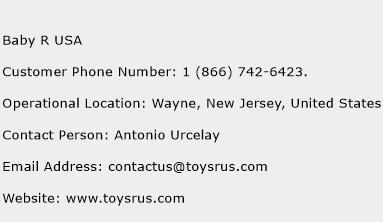 Baby R USA Phone Number Customer Service