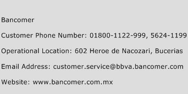 Bancomer Phone Number Customer Service