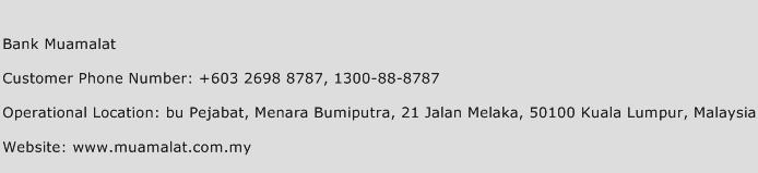 Bank Muamalat Phone Number Customer Service
