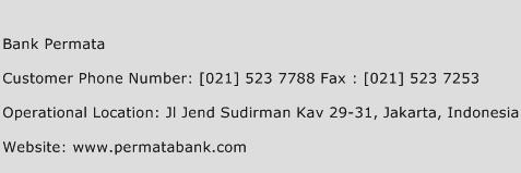 Bank Permata Phone Number Customer Service