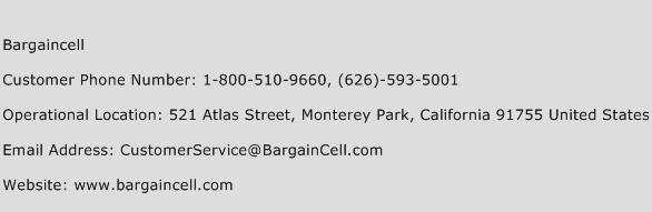 Bargaincell Phone Number Customer Service