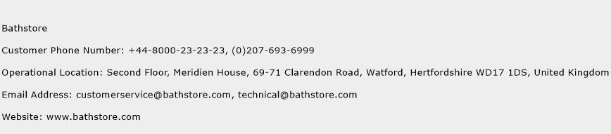 Bathstore Phone Number Customer Service