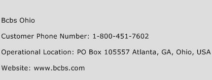 Bcbs Ohio Phone Number Customer Service