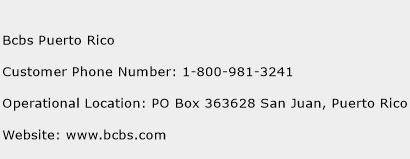 Bcbs Puerto Rico Phone Number Customer Service