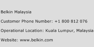 Belkin Malaysia Phone Number Customer Service