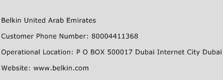 Belkin United Arab Emirates Phone Number Customer Service