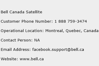 Bell Canada Satellite Phone Number Customer Service