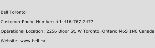 Bell Toronto Phone Number Customer Service
