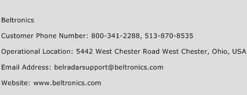 Beltronics Phone Number Customer Service