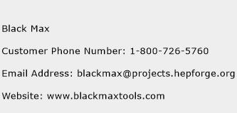 Black Max Phone Number Customer Service
