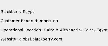 Blackberry Egypt Phone Number Customer Service