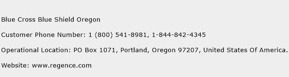 Blue Cross Blue Shield Oregon Phone Number Customer Service