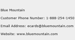 Blue Mountain Phone Number Customer Service