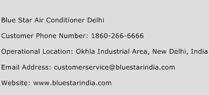 Blue Star Air Conditioner Delhi Phone Number Customer Service