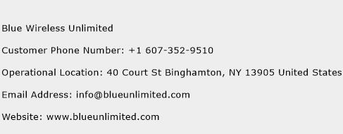 Blue Wireless Unlimited Phone Number Customer Service