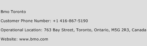 Bmo Toronto Phone Number Customer Service