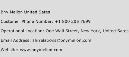 Bny Mellon United Sates Phone Number Customer Service