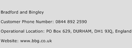 Bradford And Bingley Phone Number Customer Service
