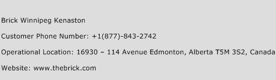 Brick Winnipeg Kenaston Phone Number Customer Service