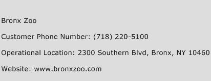 Bronx Zoo Phone Number Customer Service