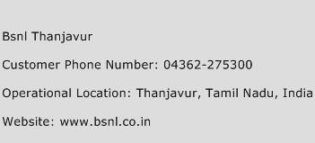 Bsnl Thanjavur Phone Number Customer Service