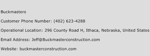 Buckmasters Phone Number Customer Service